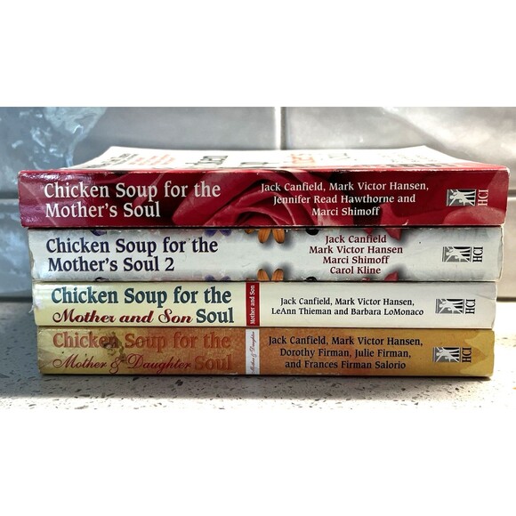 Lot of 4 Chicken Soup for the Soul Books Mother's Soul Son Daughter Very Good - Picture 1 of 2